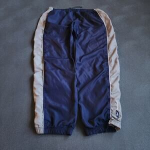 Vintage Y2K Reebok Blue Striped Jogger Sweatpants Large
